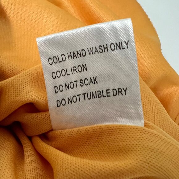 Petal and Pup Womens Whitehaven Orange Strapless Dress Midi Bodycon size 2 - Picture 13 of 14